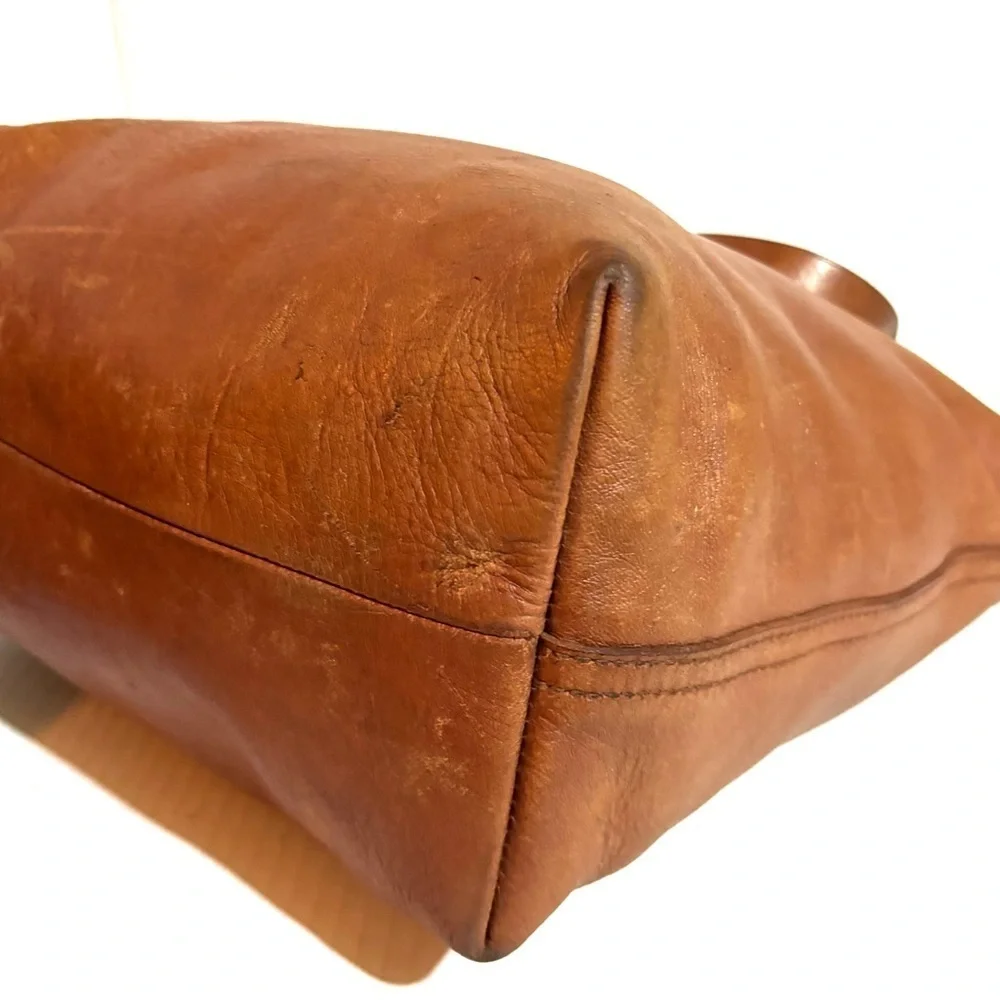Madewell Elegan Tan Leather Tote Bag